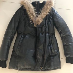 Mackage Ingrid down leather  jacket, X-Small